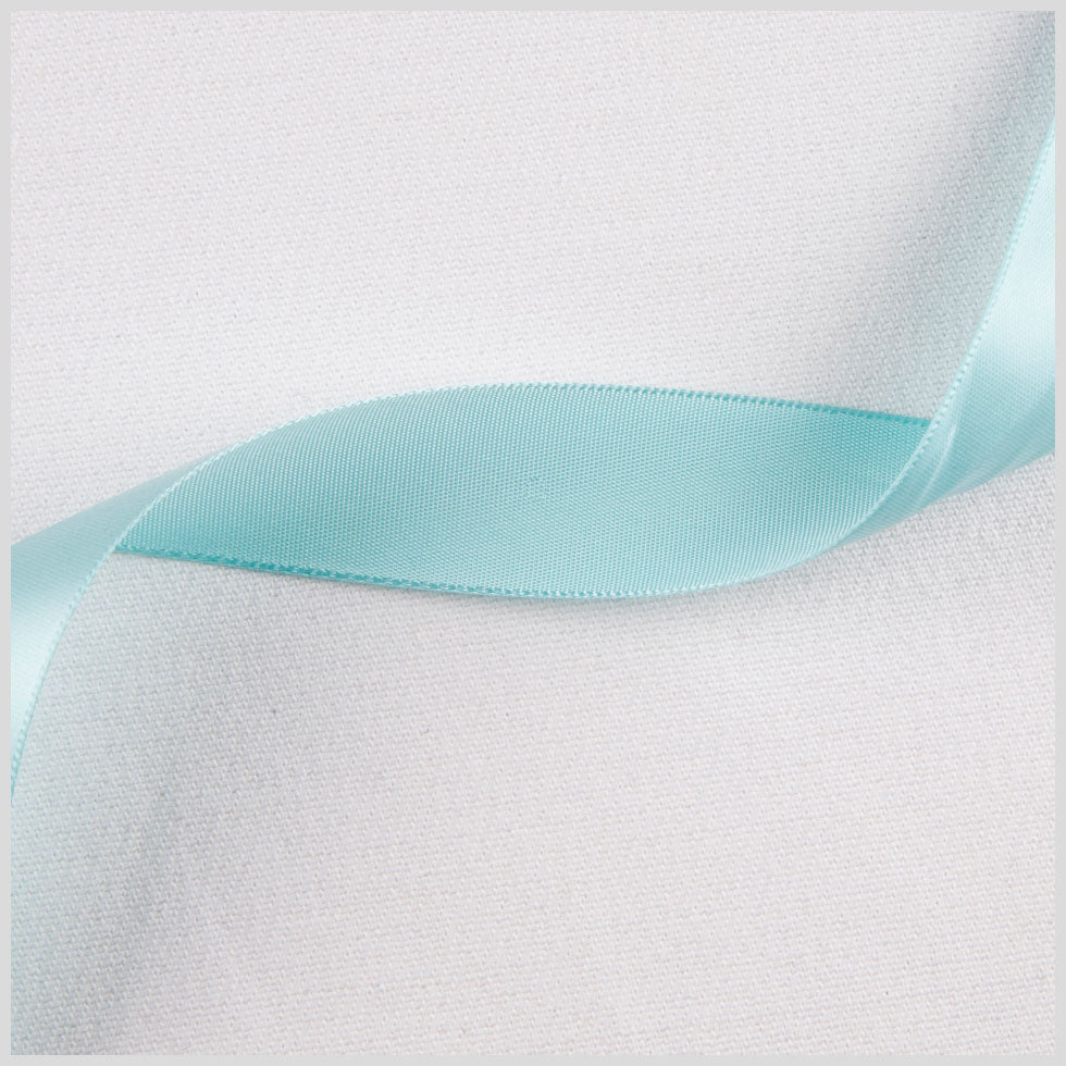 7/8" Aquamarine Single Face Satin Ribbon 7/8" Aquamarine Single Face Satin Ribbon