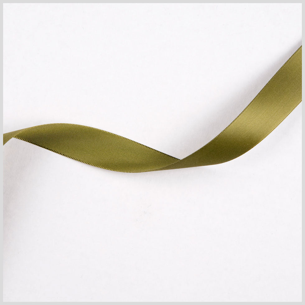 7/8" Olive Single Face Satin Ribbon 7/8" Olive Single Face Satin Ribbon
