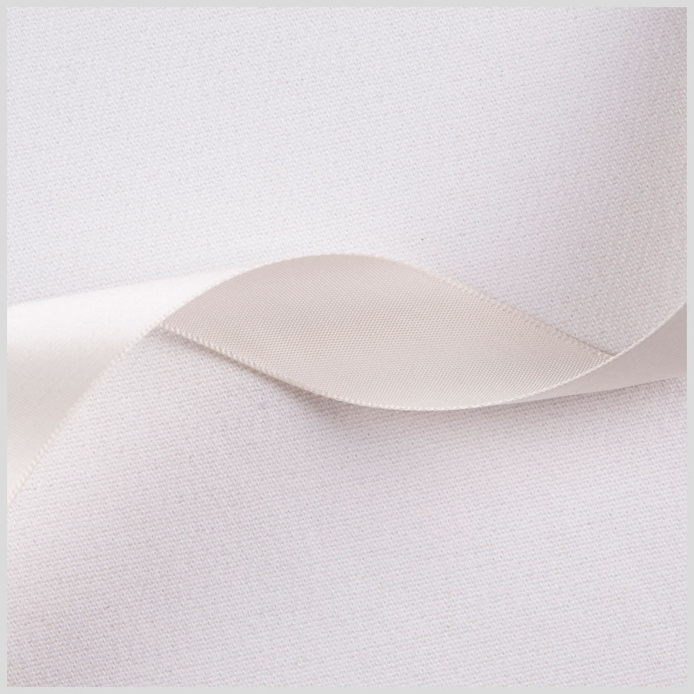 7/8" Ivory Single Face Satin Ribbon 7/8" Ivory Single Face Satin Ribbon