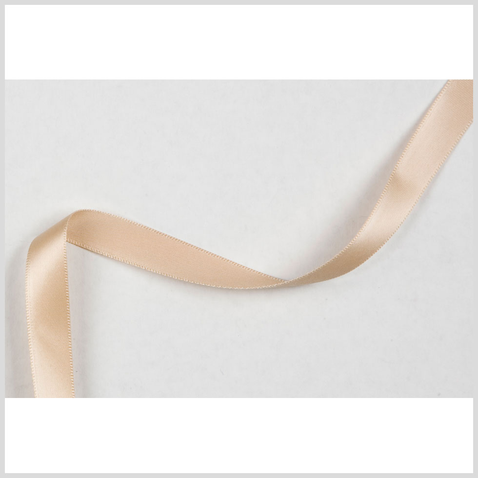 1/2" Tan Single Face Satin Ribbon 1/2" Tan Single Face Satin Ribbon