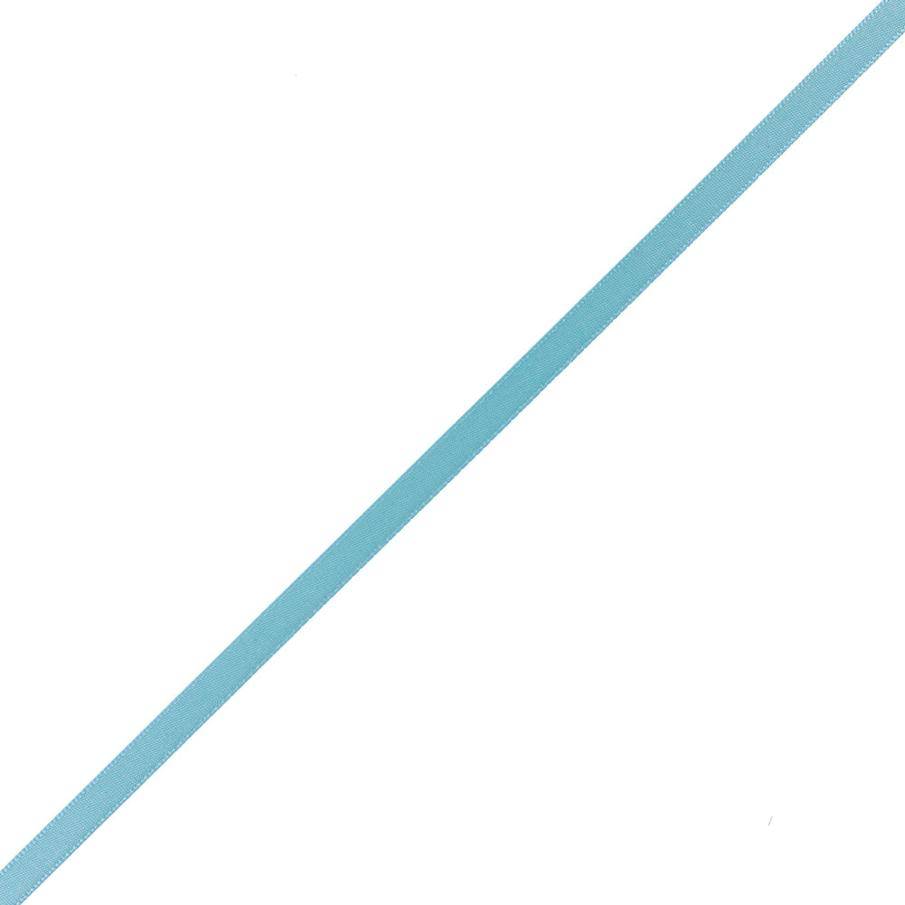 1/4" Aquamarine Single Face Satin Ribbon 1/4" Aquamarine Single Face Satin Ribbon