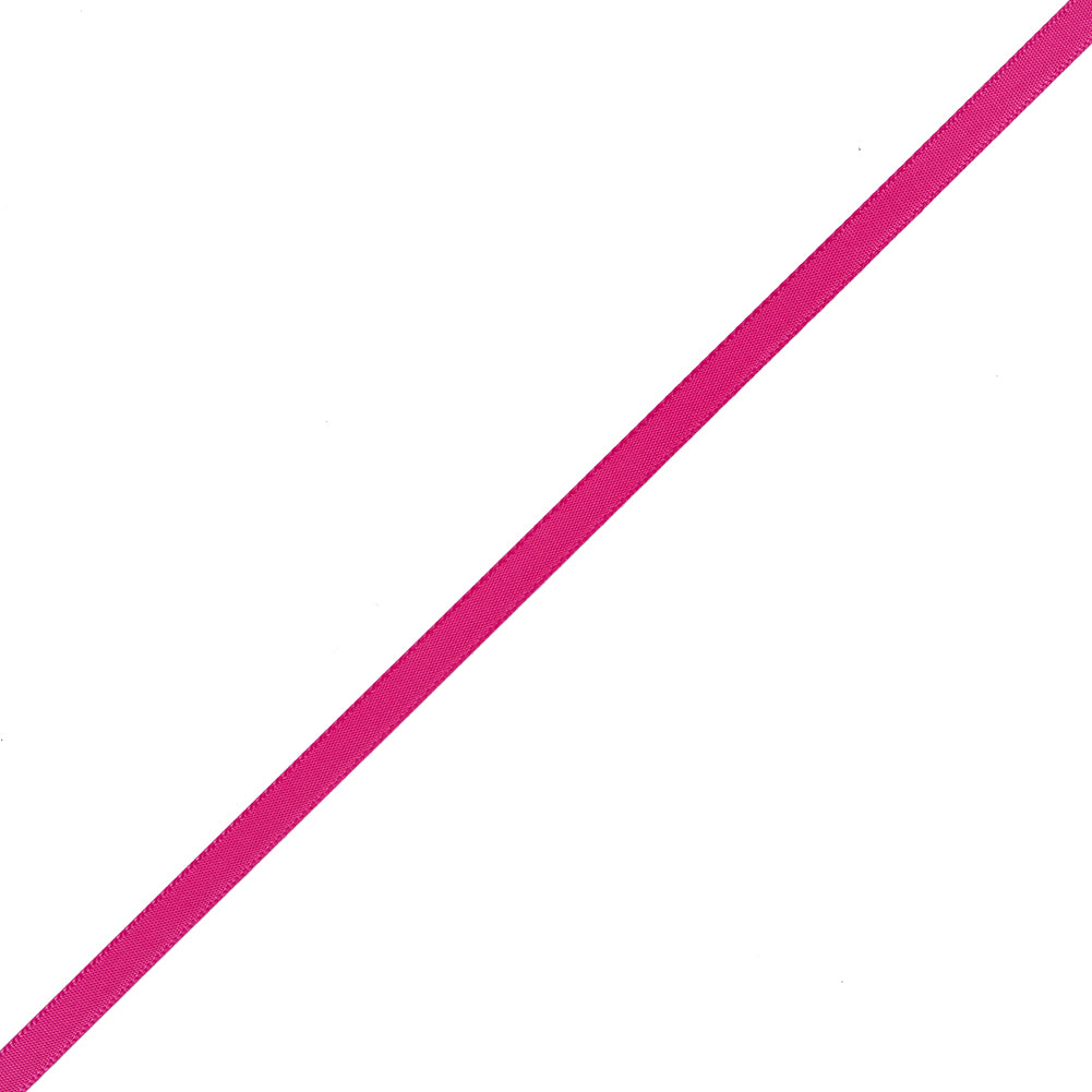 1/4" Shocking Pink Single Face Satin Ribbon 1/4" Shocking Pink Single Face Satin Ribbon