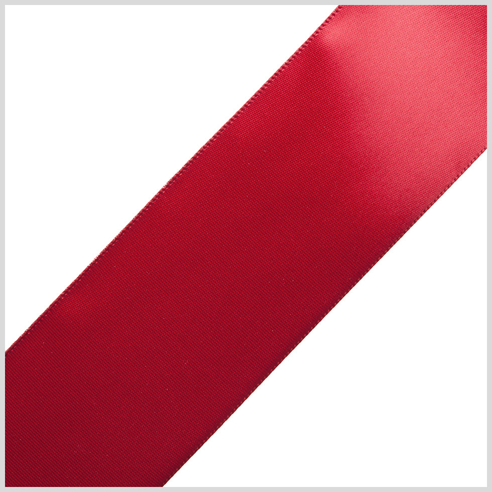 1.5" Scarlet Single Face Satin Ribbon 1.5" Scarlet Single Face Satin Ribbon