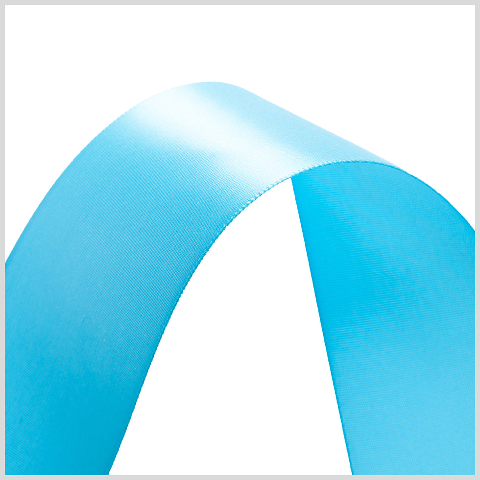 1.5" Misty Turquoise Single Face Satin Ribbon Detail 1.5" Misty Turquoise Single Face Satin Ribbon Detail