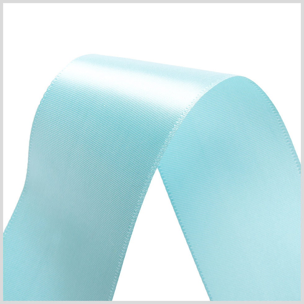 1.5" Aquamarine Single Face Satin Ribbon Detail 1.5" Aquamarine Single Face Satin Ribbon Detail