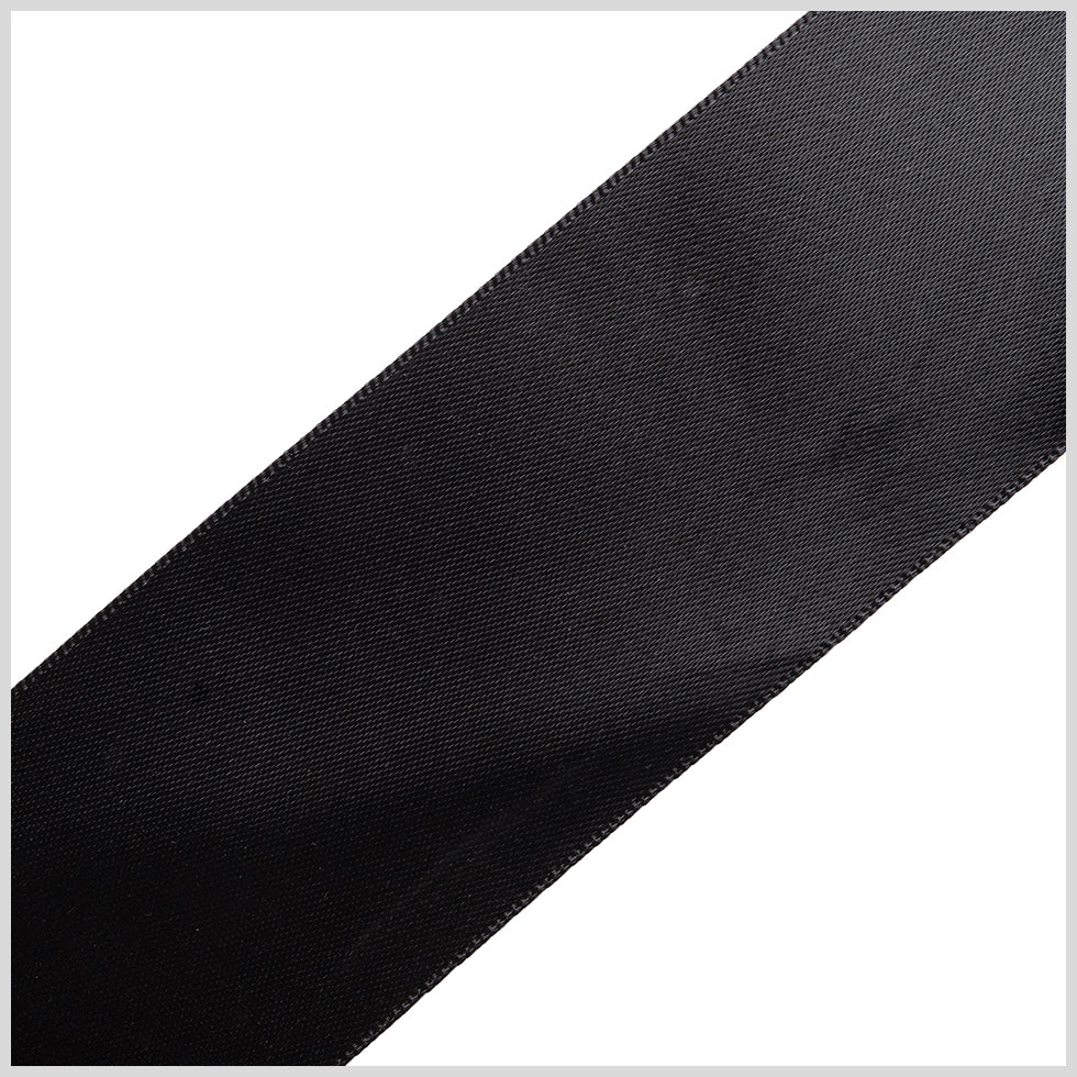 1.5" Black Single Face Satin Ribbon 1.5" Black Single Face Satin Ribbon