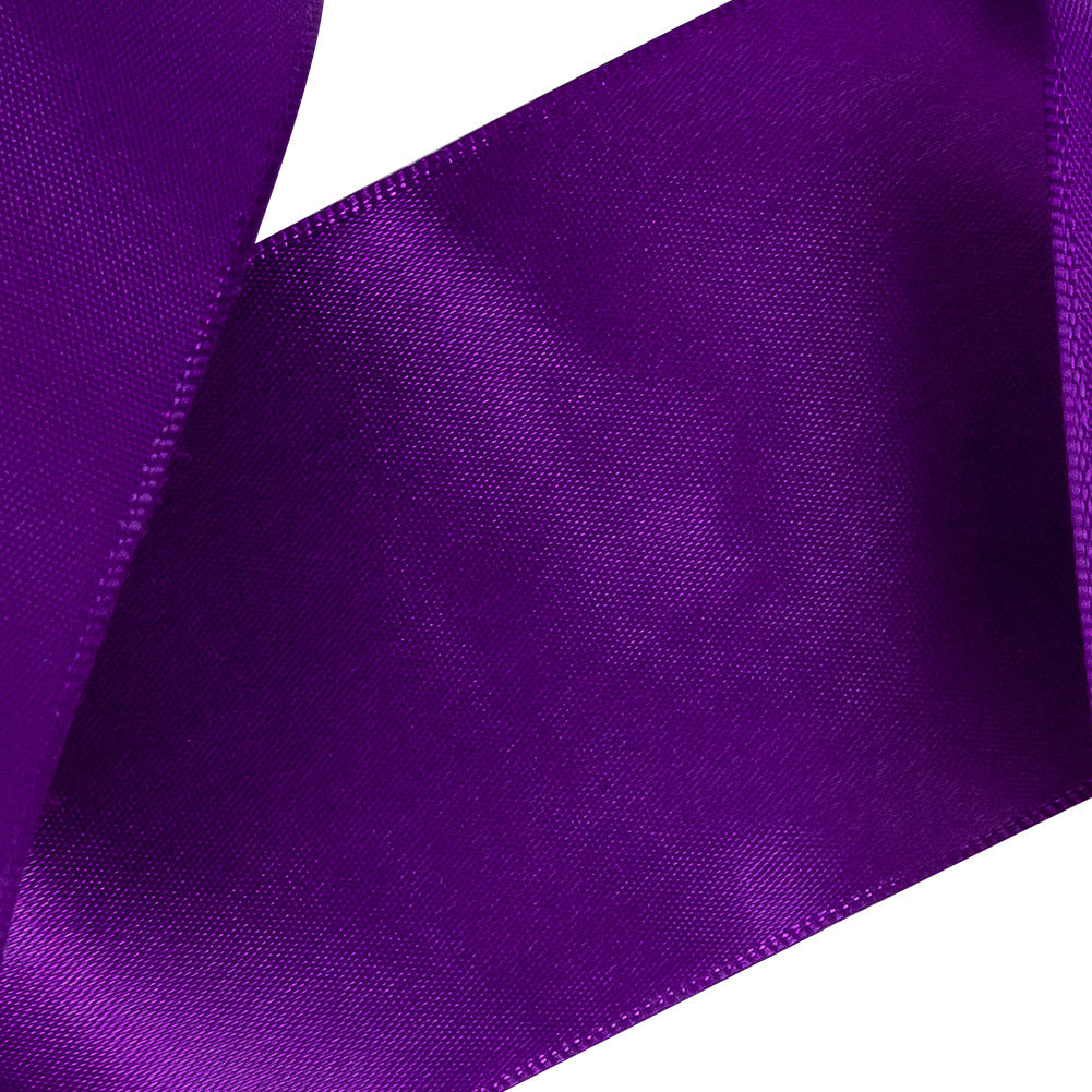 2.25" Purple Single Face Satin Ribbon Detail 2.25" Purple Single Face Satin Ribbon Detail