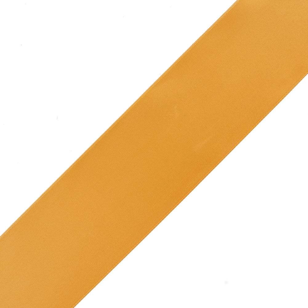 2.25" Yellow Gold Single Face Satin Ribbon 2.25" Yellow Gold Single Face Satin Ribbon