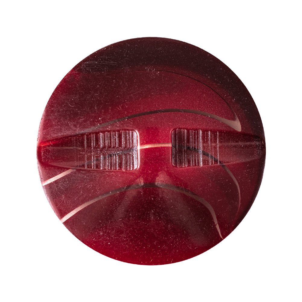Red Pear Abstract Self-Shank Back Plastic Button - 48L/30.5mm Detail Red Pear Abstract Self-Shank Back Plastic Button - 48L/30.5mm Detail
