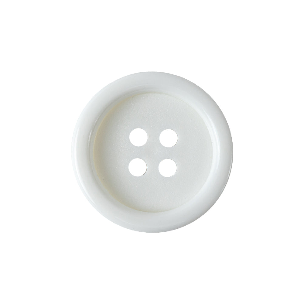 Milky Way White 4-Hole Plastic Button - 36L/23mm Milky Way White 4-Hole Plastic Button - 36L/23mm