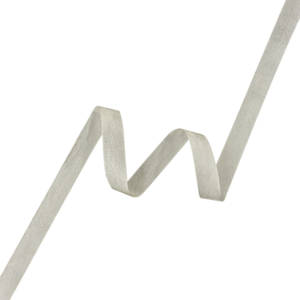 White Asparagus Woven Edge Rayon Seam Binding - 0.6" White Asparagus Woven Edge Rayon Seam Binding - 0.6"