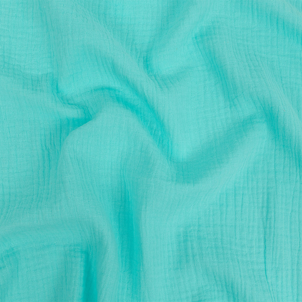 Double Cotton Gauze - Aqua - Talamanca Collection Double Cotton Gauze - Aqua - Talamanca Collection