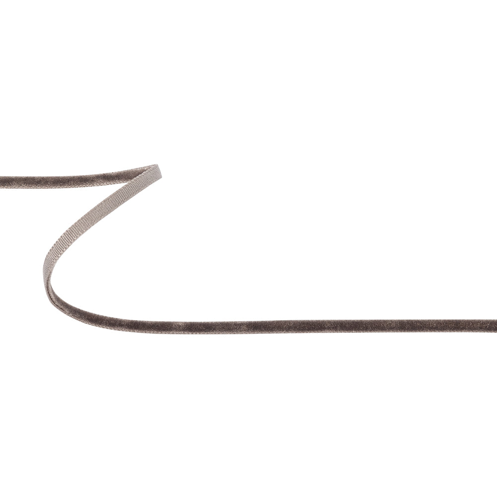 Iron Gray Single Face Velvet Ribbon - 0.125" Iron Gray Single Face Velvet Ribbon - 0.125"
