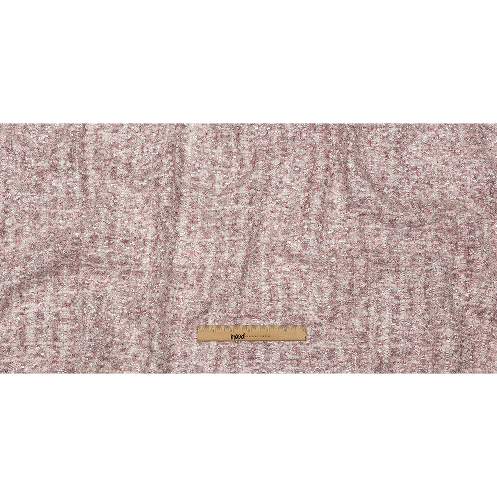 Newcastle Mauve and White Viscose and Acrylic Chenille Tweed Drape Newcastle Mauve and White Viscose and Acrylic Chenille Tweed Drape