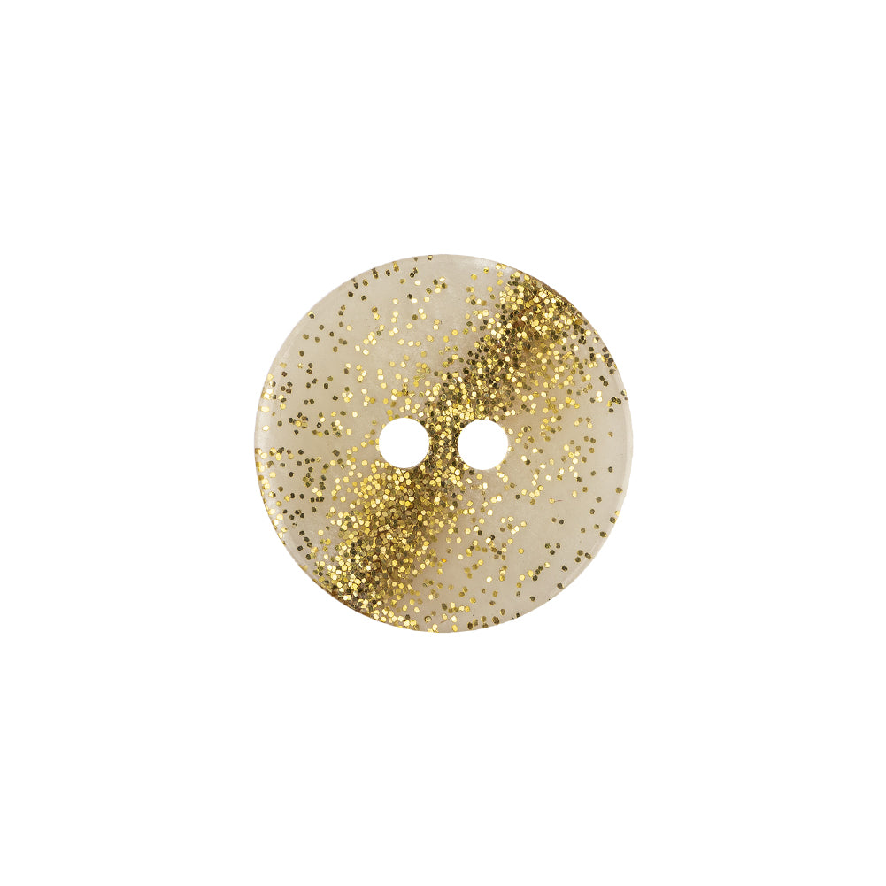 Italian Sundust Glitter 2-Hole Translucent Button - 28L/18mm Italian Sundust Glitter 2-Hole Translucent Button - 28L/18mm