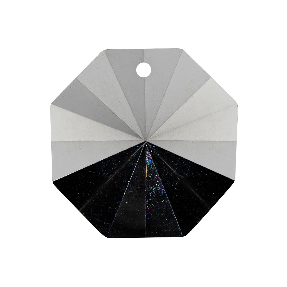 Vintage Swarovski Crystal Reverse Mirror Coated Faceted Pendant - 1.0625" x 1.0625" Detail Vintage Swarovski Crystal Reverse Mirror Coated Faceted Pendant - 1.0625" x 1.0625" Detail
