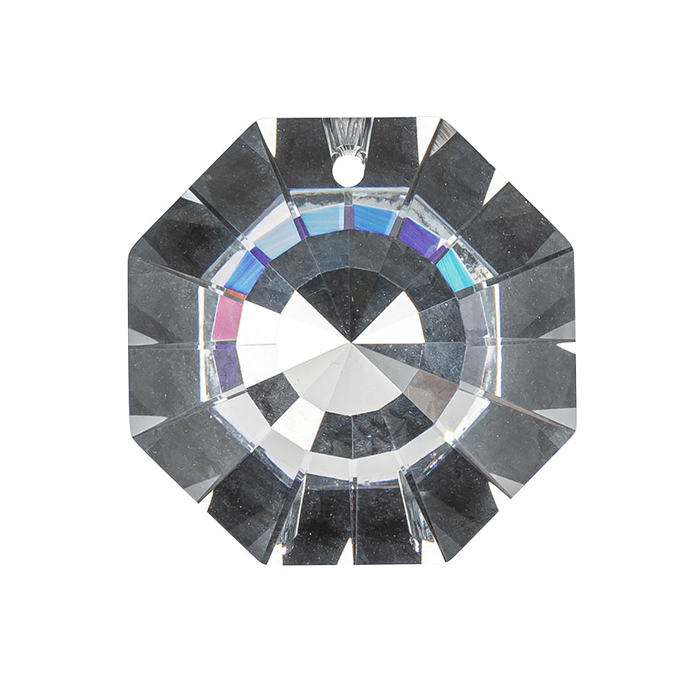 Vintage Swarovski Crystal Reverse Mirror Coated Faceted Pendant - 1.0625" x 1.0625" Vintage Swarovski Crystal Reverse Mirror Coated Faceted Pendant - 1.0625" x 1.0625"