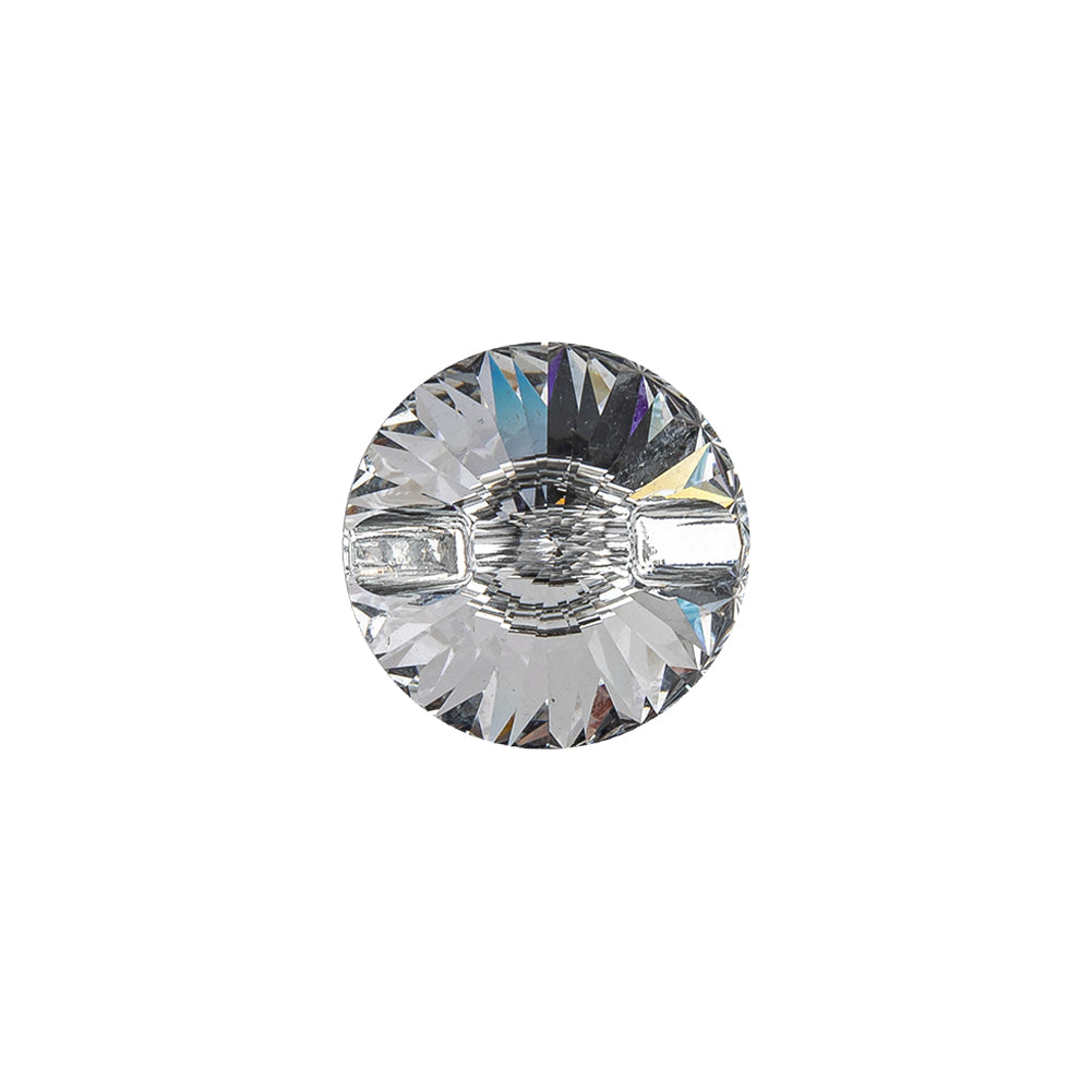 Vintage Swarovski Crystal Reverse Mirror Coated Unfoiled Self Back Button - 22L/14mm Vintage Swarovski Crystal Reverse Mirror Coated Unfoiled Self Back Button - 22L/14mm