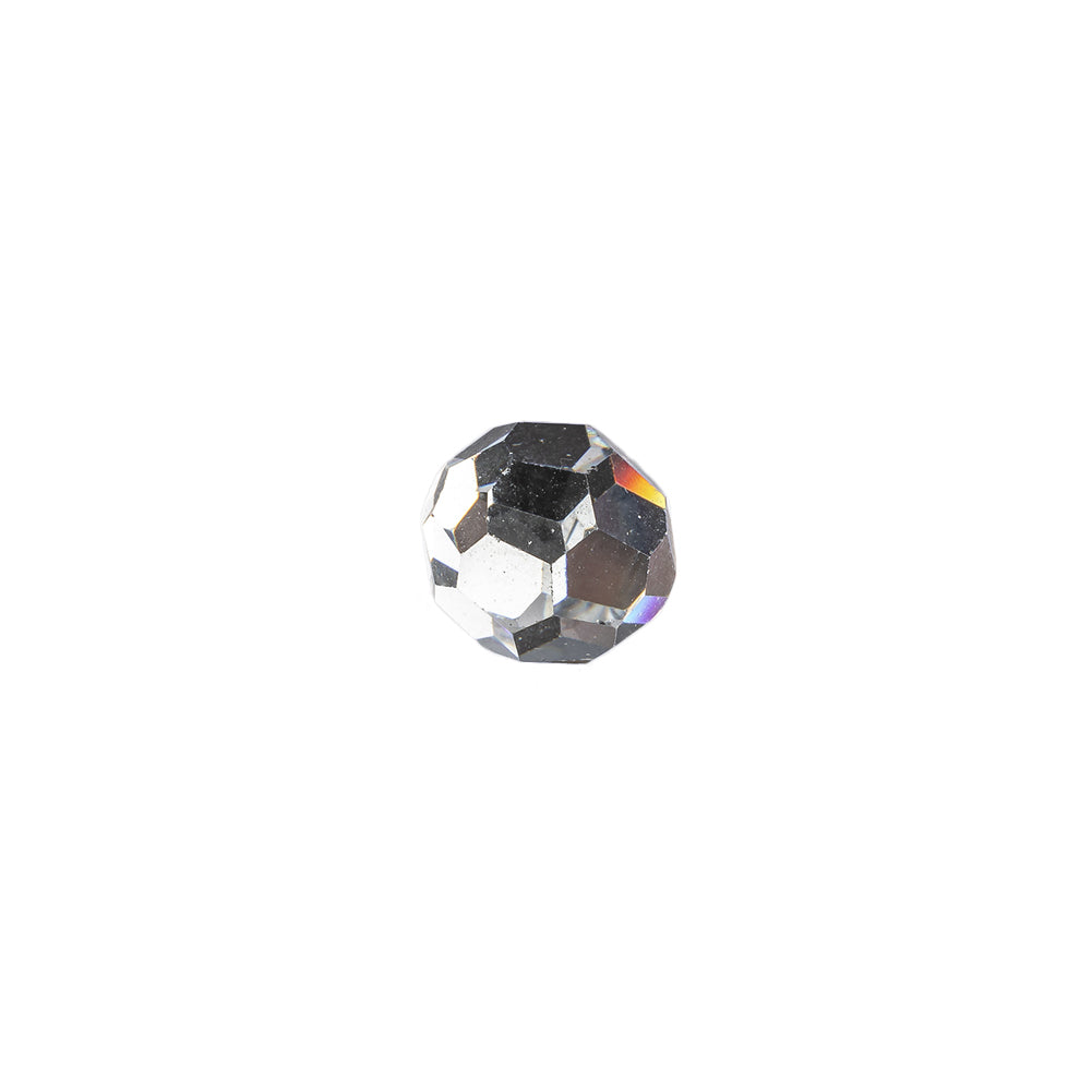 Vintage Swarovski Crystal Reverse Mirror Coated Faceted Shank Back Ball Button - 16L/10mm Vintage Swarovski Crystal Reverse Mirror Coated Faceted Shank Back Ball Button - 16L/10mm