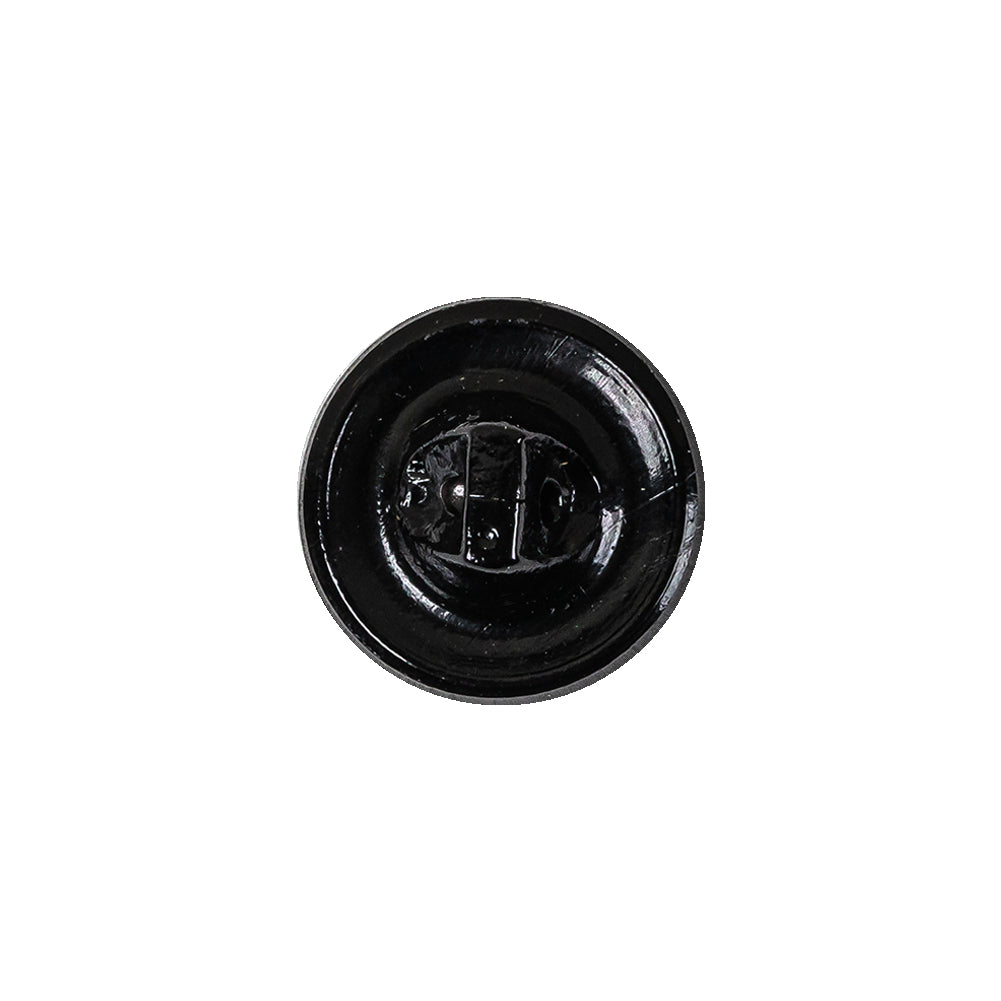 Vintage Jet Faceted Shank Back Glass Button - 25L/16mm Detail Vintage Jet Faceted Shank Back Glass Button - 25L/16mm Detail