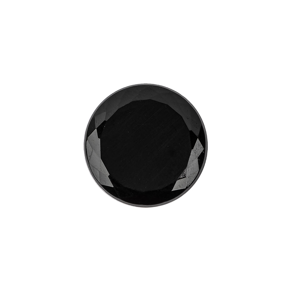 Vintage Jet Faceted Glass Button with Matte Black Center - 28L/18mm Vintage Jet Faceted Glass Button with Matte Black Center - 28L/18mm
