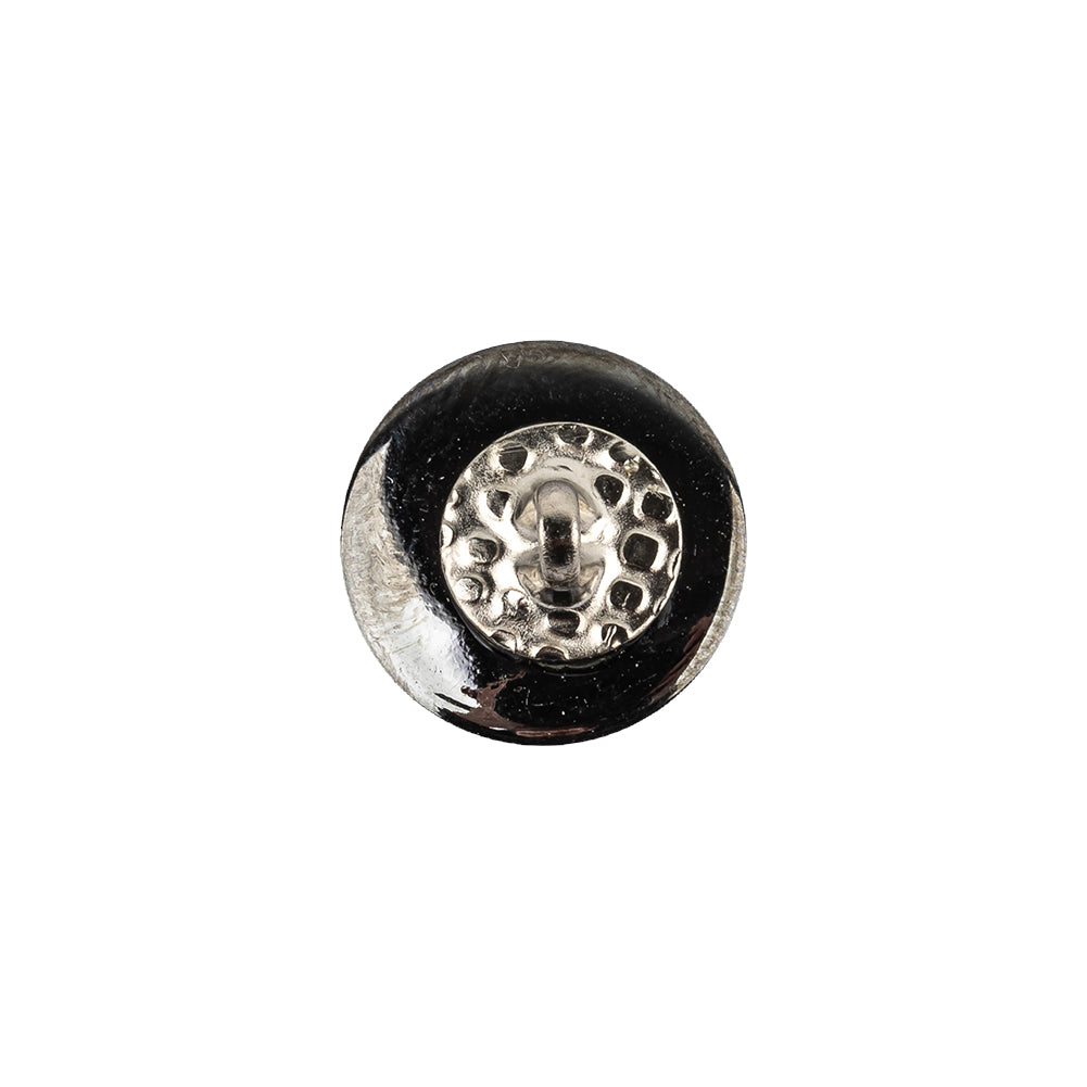 Vintage Swarovski Crystal Aluminum Foiled Dome-Shaped Shank Back Button - 22L/14mm Detail Vintage Swarovski Crystal Aluminum Foiled Dome-Shaped Shank Back Button - 22L/14mm Detail