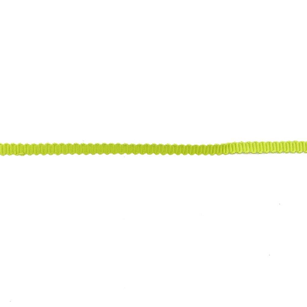 Lime Petersham Grosgrain Ribbon - 0.125" Detail Lime Petersham Grosgrain Ribbon - 0.125" Detail