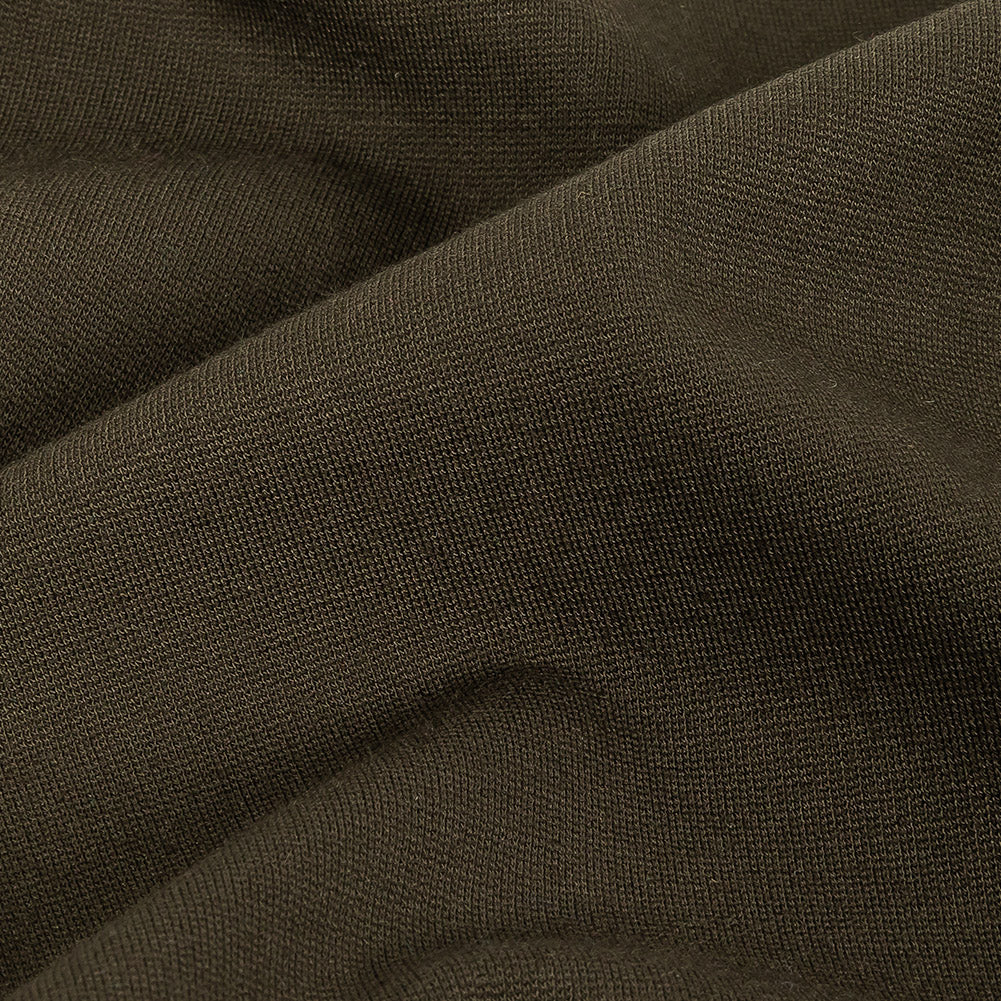 Italian Brown Stretch Ponte Knit Detail Italian Brown Stretch Ponte Knit Detail