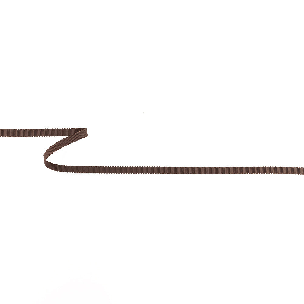 Deep Brown Petersham Grosgrain Ribbon - 0.25" Deep Brown Petersham Grosgrain Ribbon - 0.25"