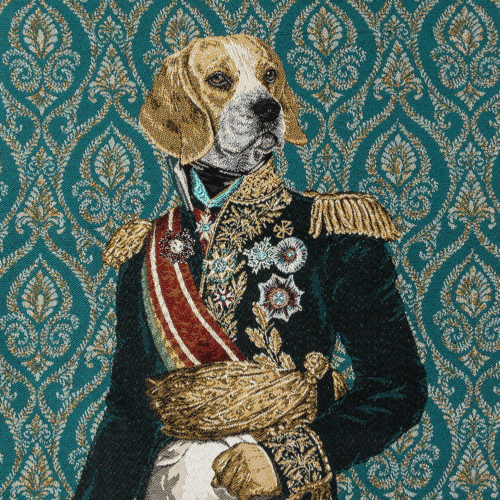 French Teal Woof Marshal Cotton Blend Oversized Square Patch - 18.875" French Teal Woof Marshal Cotton Blend Oversized Square Patch - 18.875"