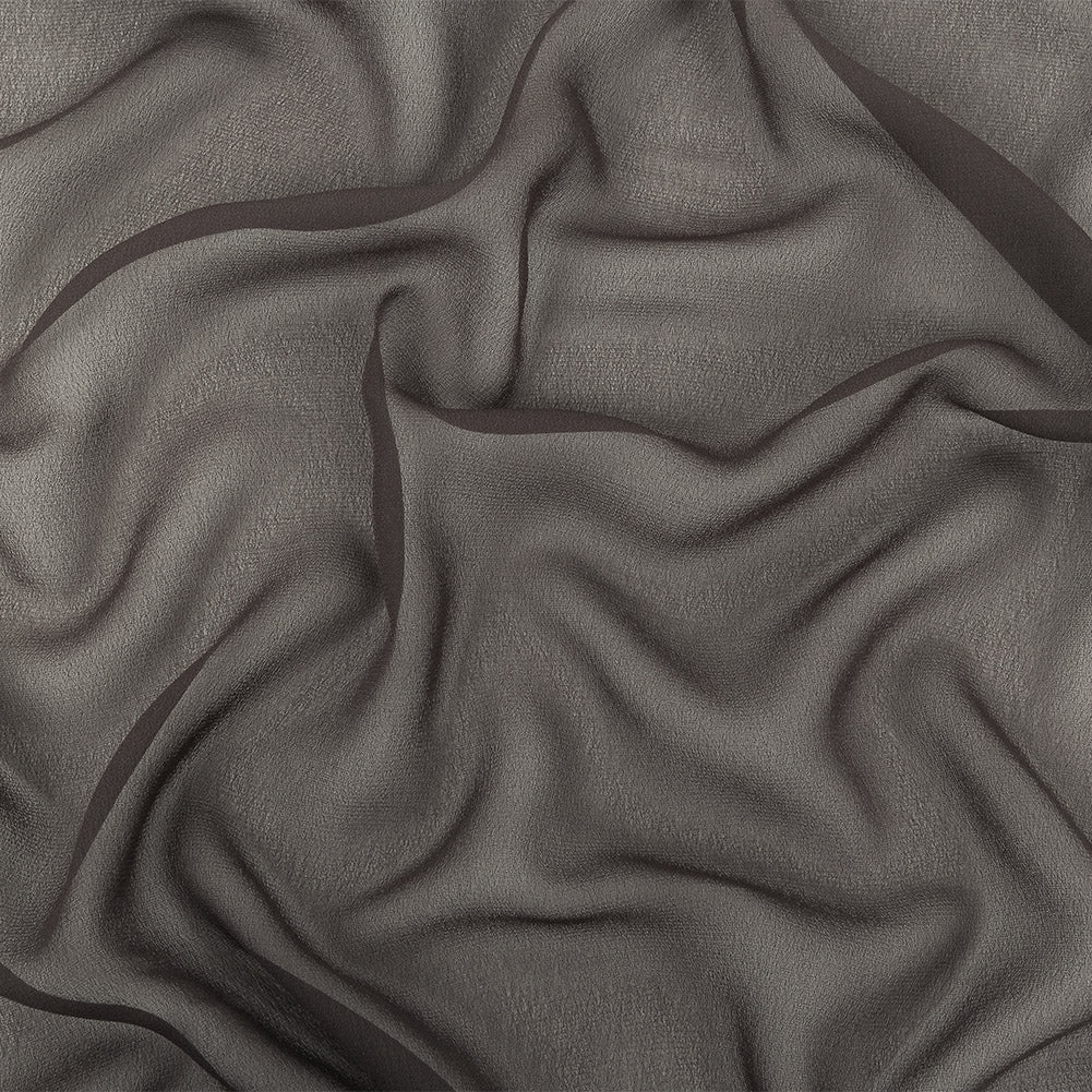 Famous Australian Designer Black Viscose Georgette Famous Australian Designer Black Viscose Georgette