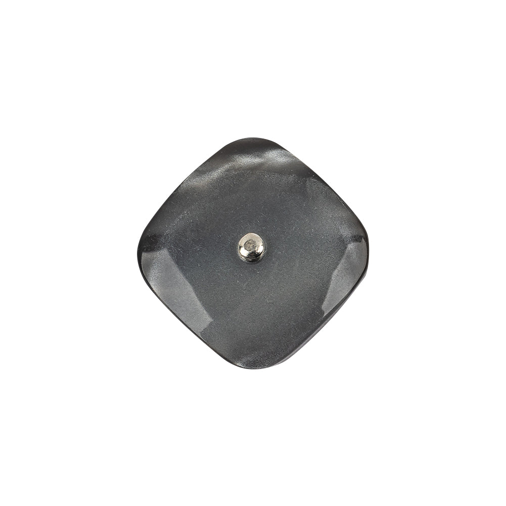 Italian Smoky Beige Haze Plastic and Silver Metal Shank Back Button - 32L/20mm Italian Smoky Beige Haze Plastic and Silver Metal Shank Back Button - 32L/20mm