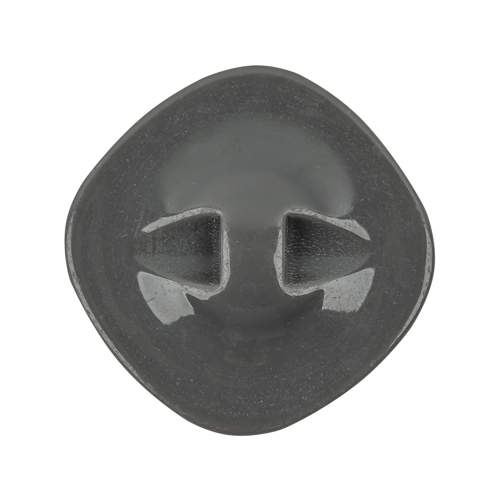 Smoke Iridescent Rounded Square Self Back Plastic Button - 48L/30.5mm Detail Smoke Iridescent Rounded Square Self Back Plastic Button - 48L/30.5mm Detail