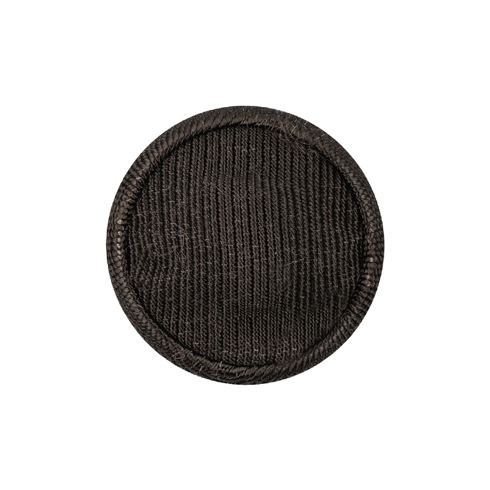 Turkish Coffee Ottoman Fabric Covered Domed Cotton Blend Sew On Button - 38L/24mm Detail Turkish Coffee Ottoman Fabric Covered Domed Cotton Blend Sew On Button - 38L/24mm Detail