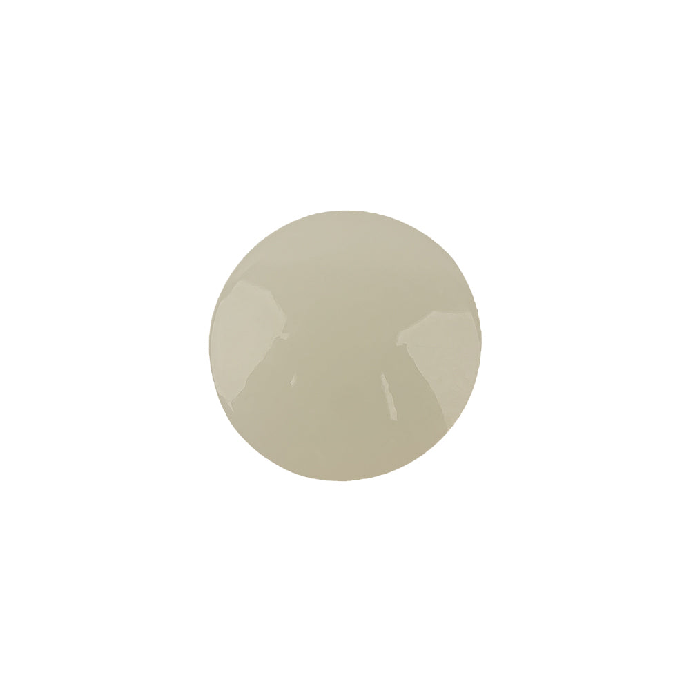 Ivory Tinted Nearly Opaque Shank Back Plastic Button - 24L/15mm Ivory Tinted Nearly Opaque Shank Back Plastic Button - 24L/15mm