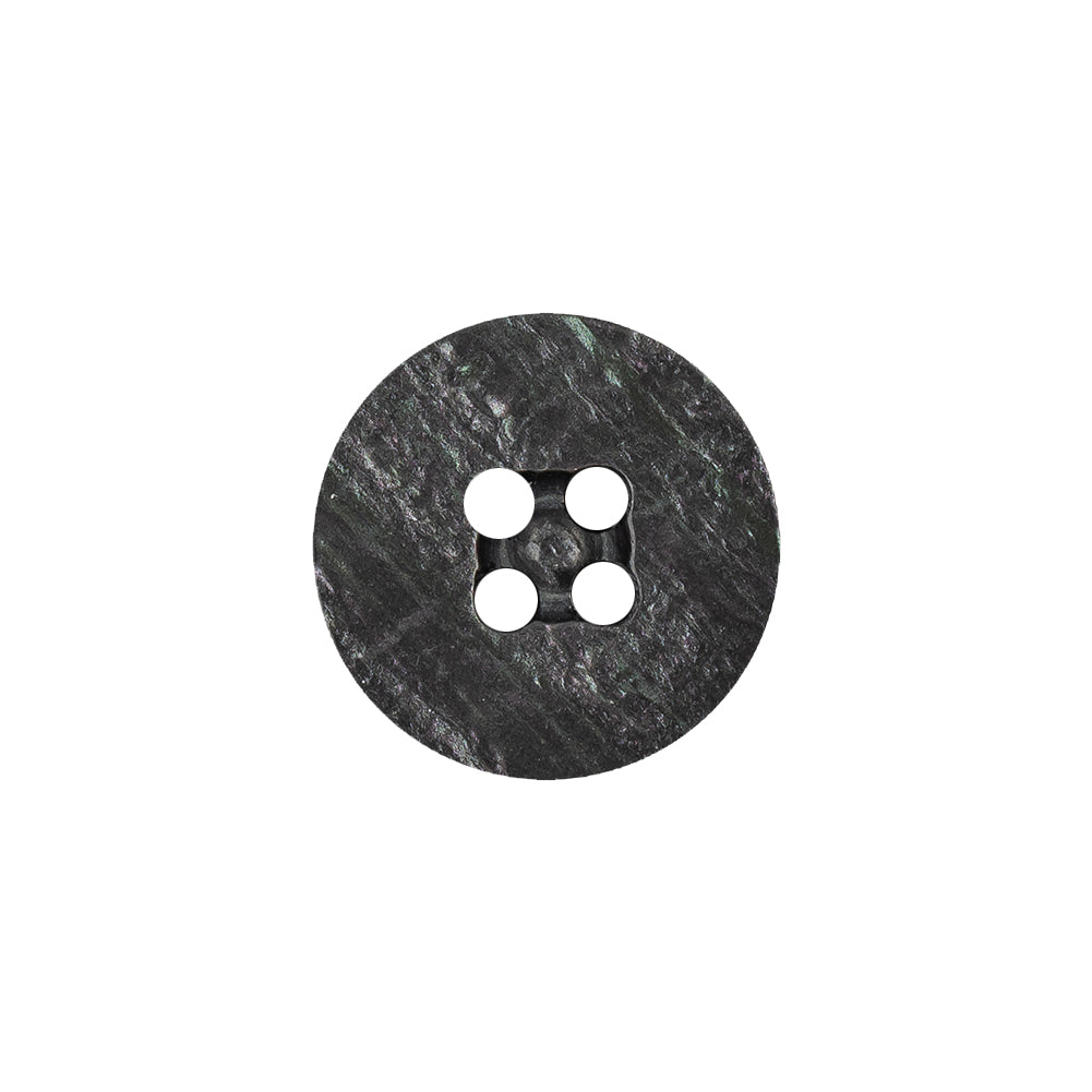 Smoke Iridescent Four Hole Smooth Top Plastic Button - 28L/18mm Smoke Iridescent Four Hole Smooth Top Plastic Button - 28L/18mm