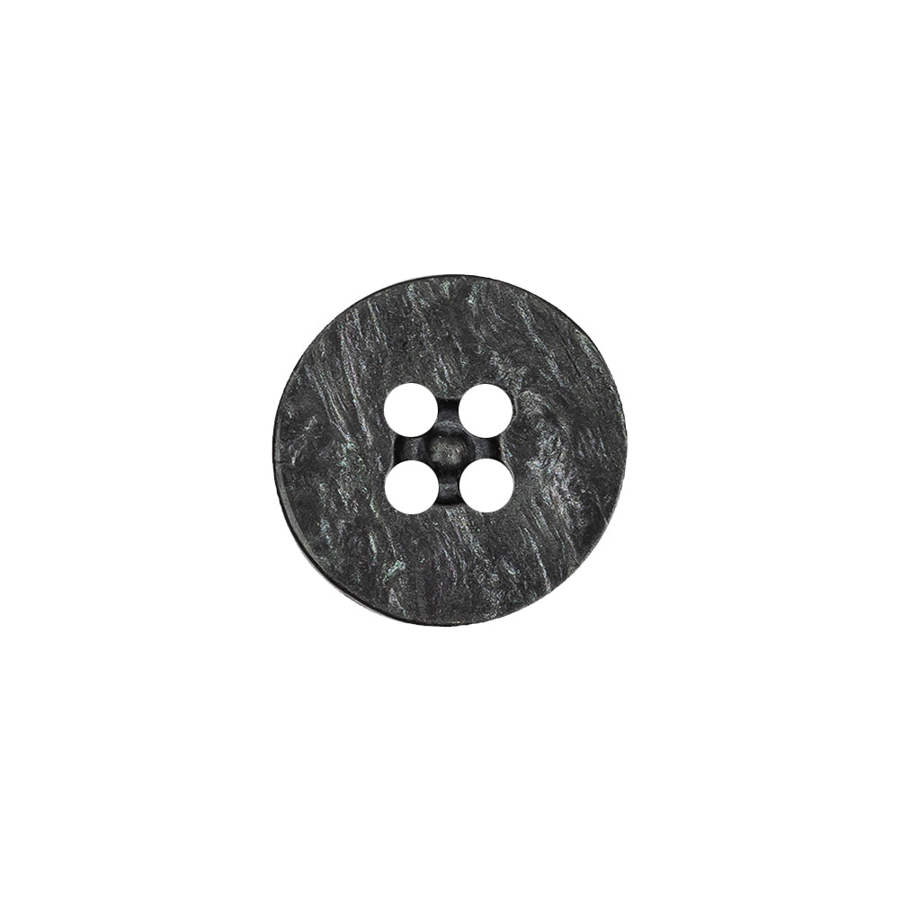 Smoke Iridescent Four Hole Smooth Top Plastic Button - 24L/15mm Smoke Iridescent Four Hole Smooth Top Plastic Button - 24L/15mm