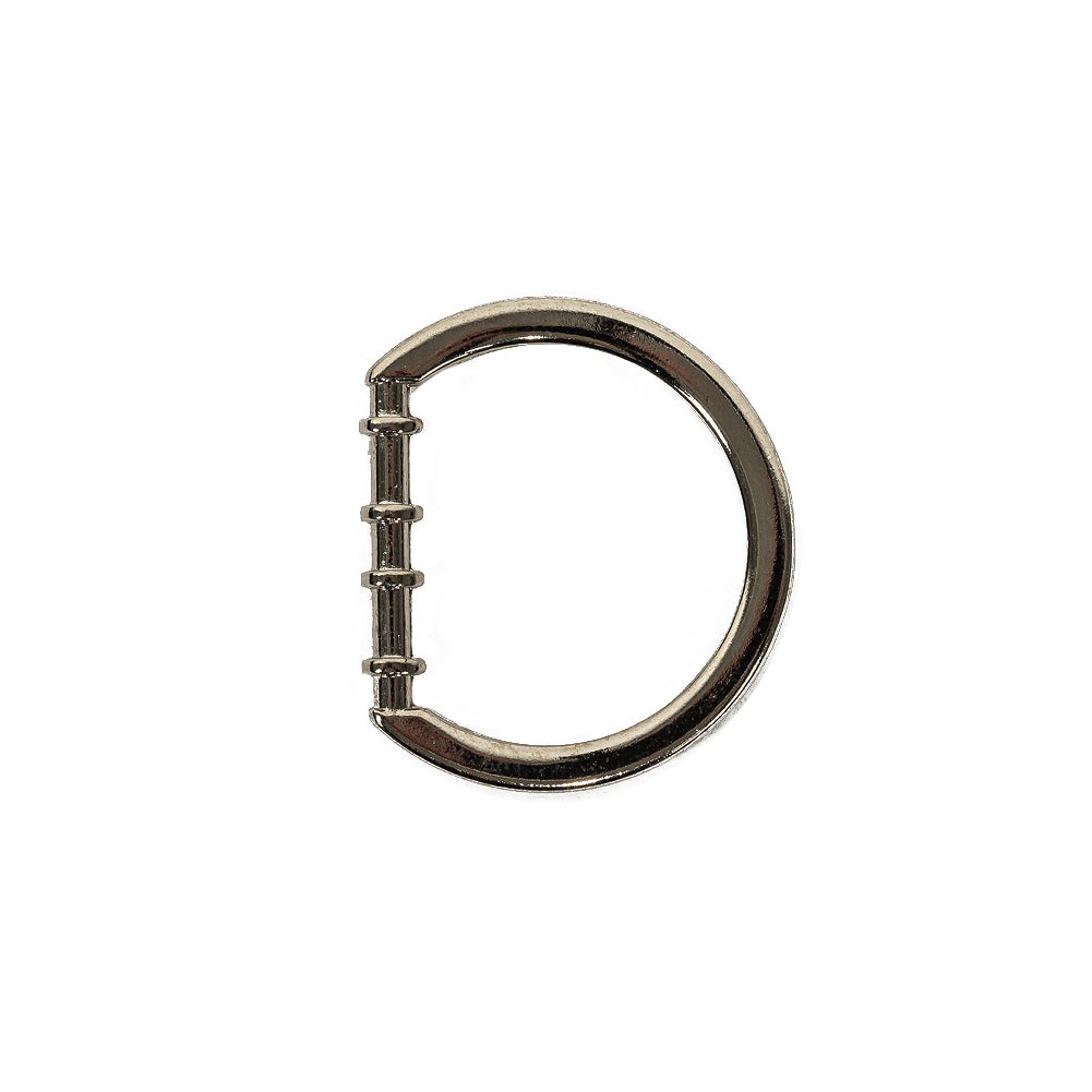 Nickel Cast Metal Rounded D-Ring - 20mm Nickel Cast Metal Rounded D-Ring - 20mm