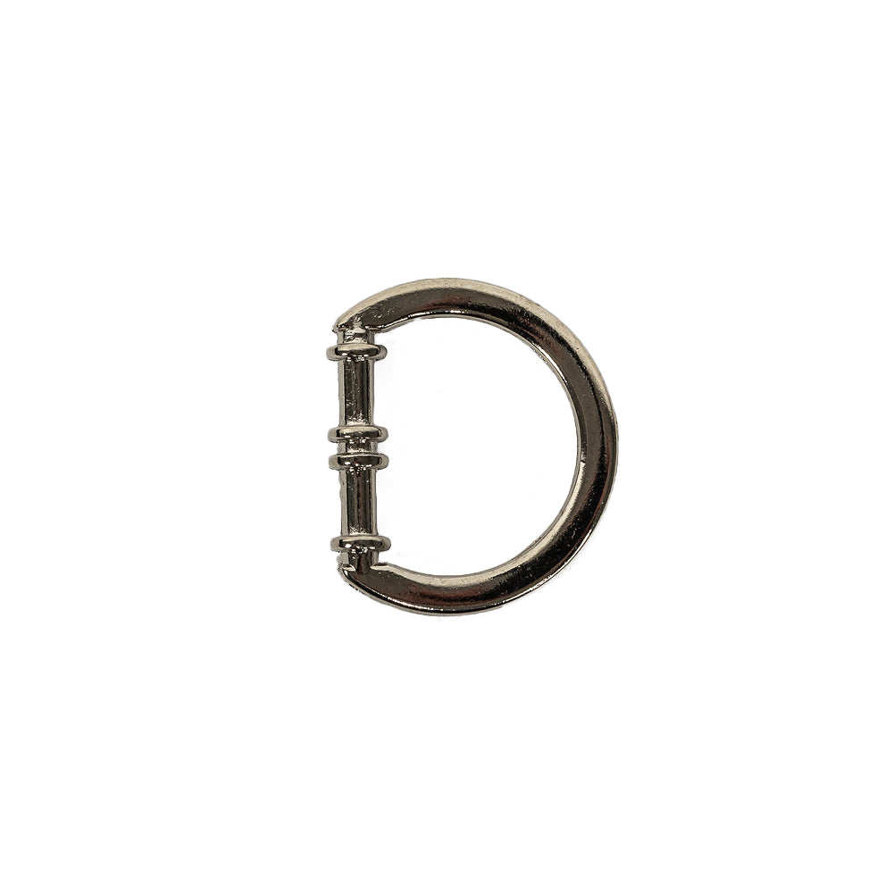 Nickel Cast Metal Rounded D-Ring - 15mm Nickel Cast Metal Rounded D-Ring - 15mm
