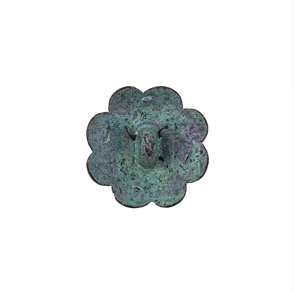 Italian Fairy Wing Floral Shank Back Button - 30L/19mm Detail Italian Fairy Wing Floral Shank Back Button - 30L/19mm Detail