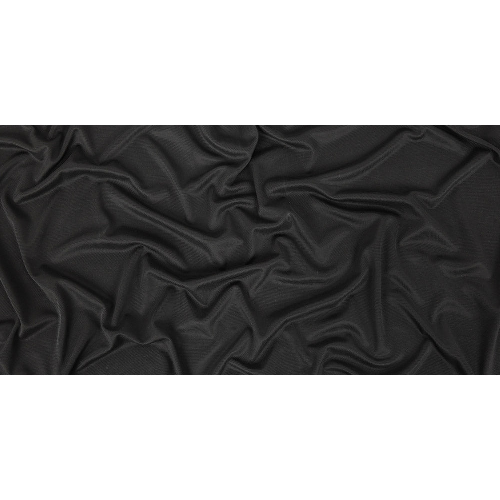 Sleek Stretch Ponte Knit - Black - Made in Italy Full Sleek Stretch Ponte Knit - Black - Made in Italy Full
