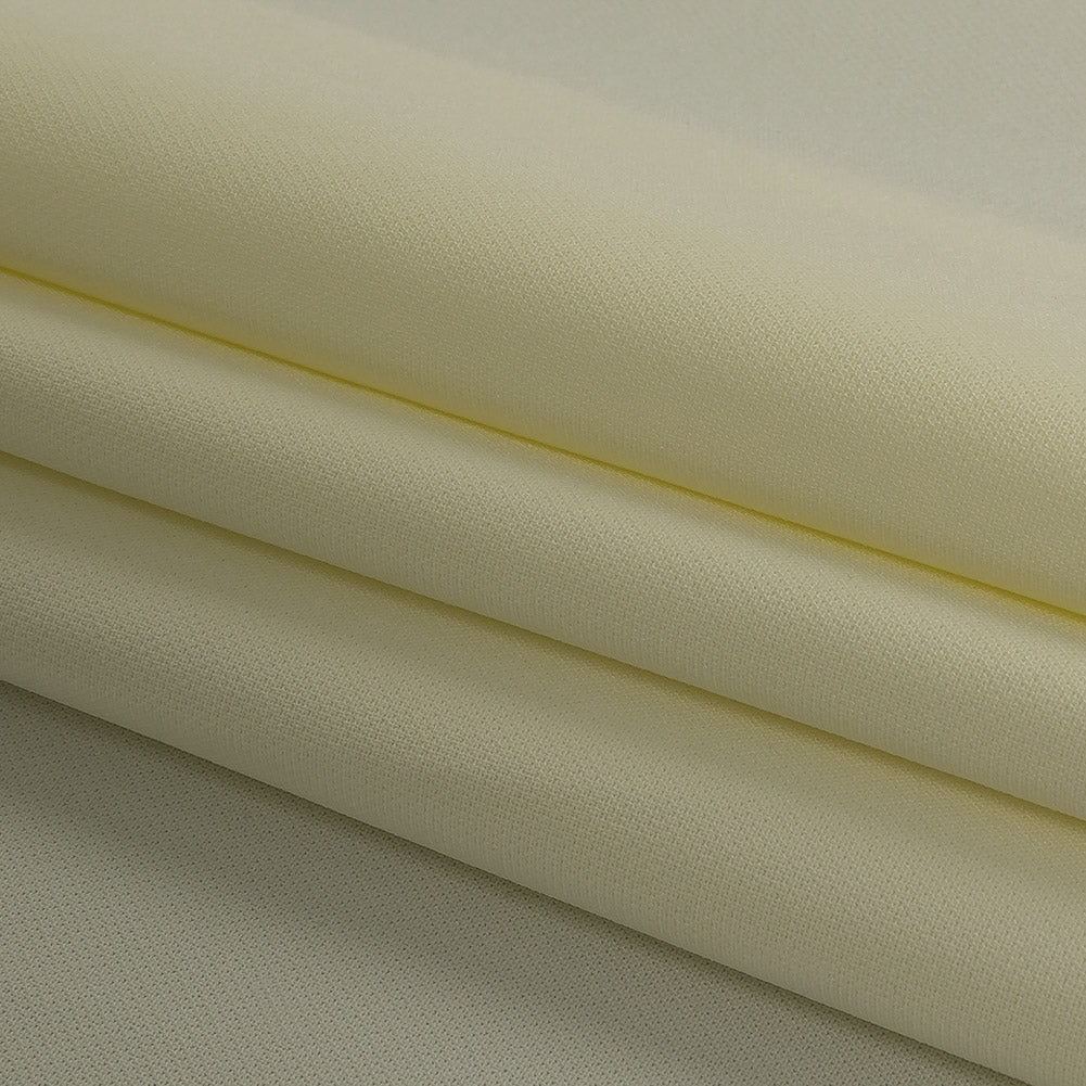Cream Stretch Polyester Crepe Folded Cream Stretch Polyester Crepe Folded