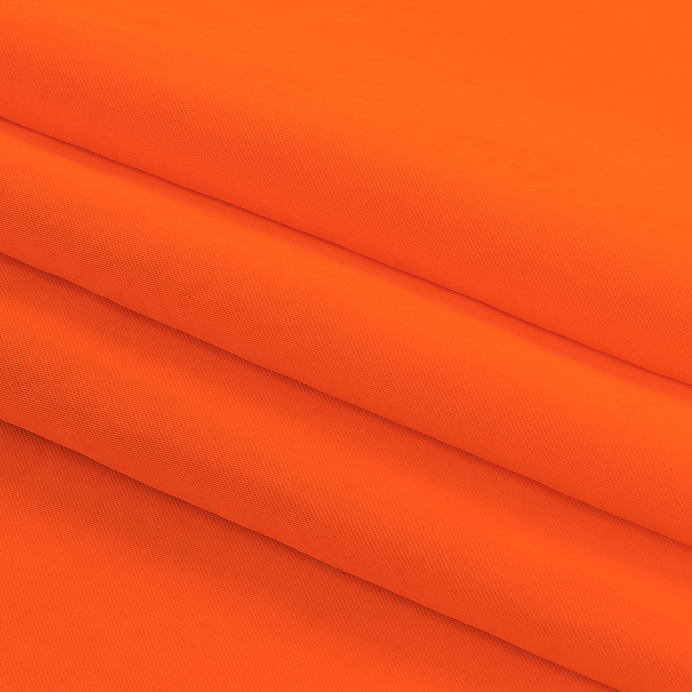 Neon Orange Polyester Lining Folded Neon Orange Polyester Lining Folded