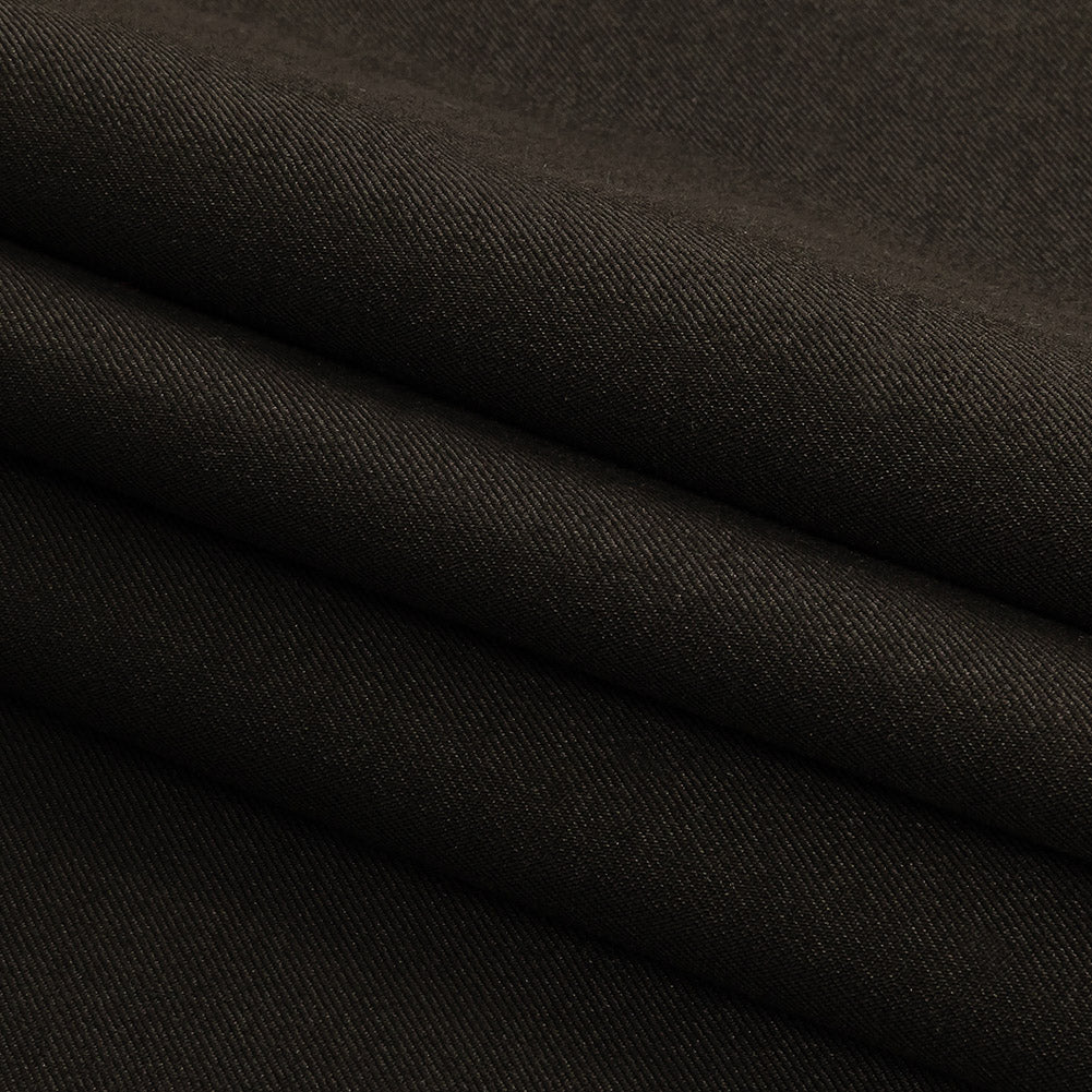 Black Stretch Polyester Twill Folded Black Stretch Polyester Twill Folded