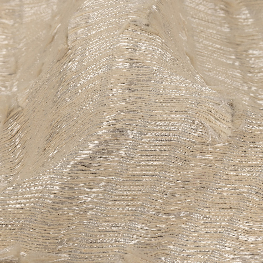 Ivory Fringed Waves Novelty Woven Detail Ivory Fringed Waves Novelty Woven Detail