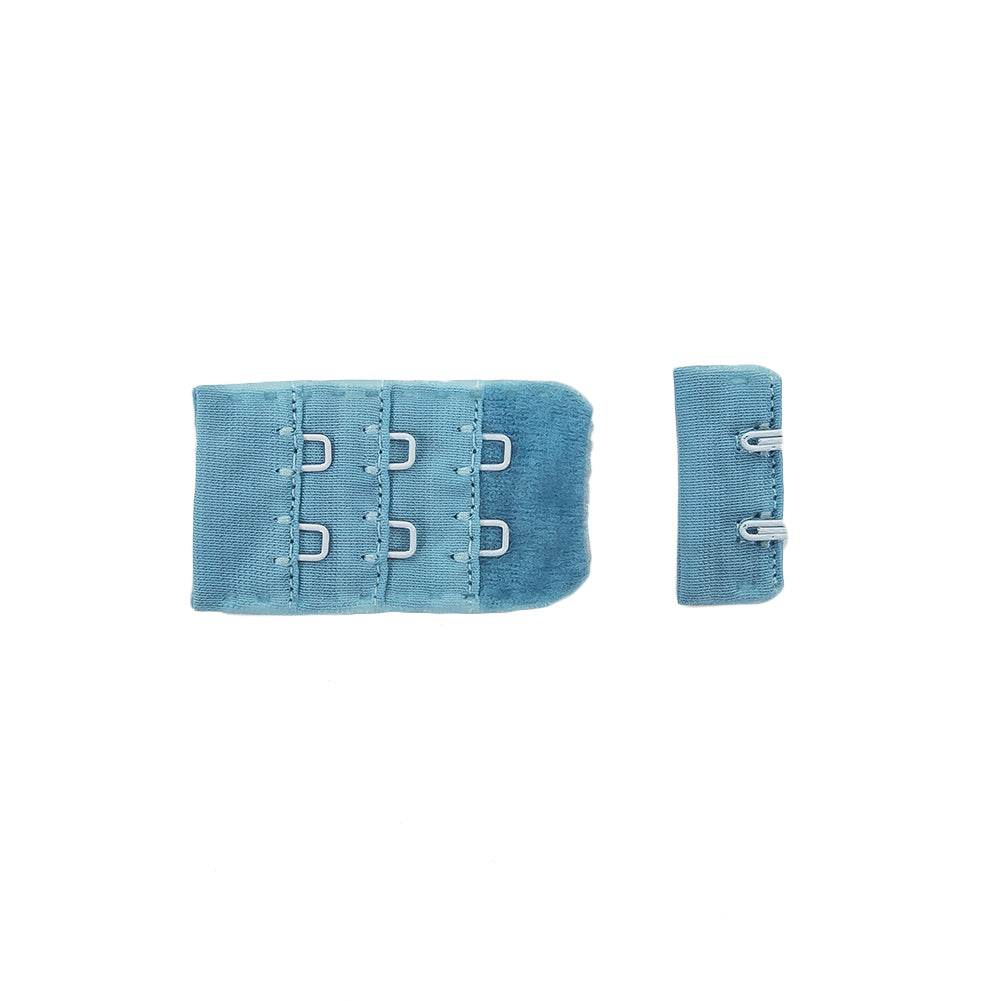 Medium Blue Bra Hook and Eye Back Closure - 2 x 3 Detail Medium Blue Bra Hook and Eye Back Closure - 2 x 3 Detail