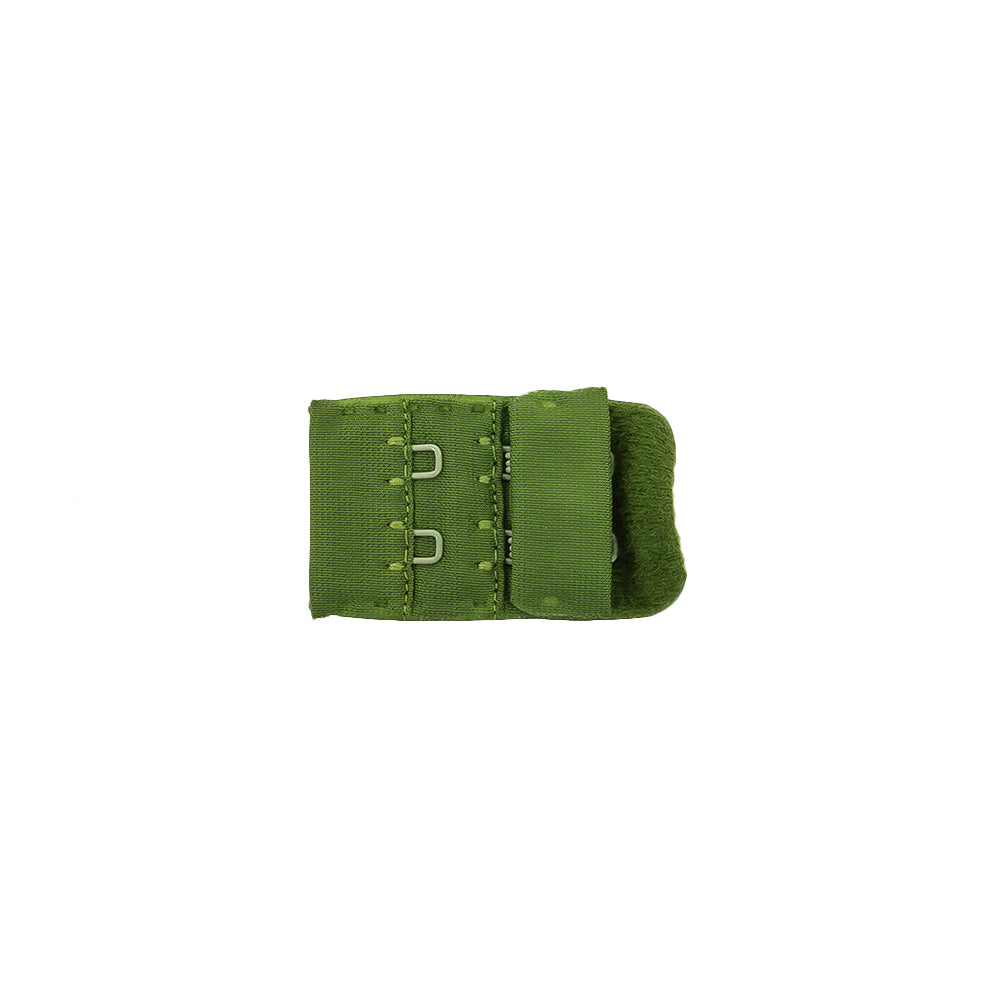Grass Green Bra Hook and Eye Back Closure - 2 x 3 Grass Green Bra Hook and Eye Back Closure - 2 x 3