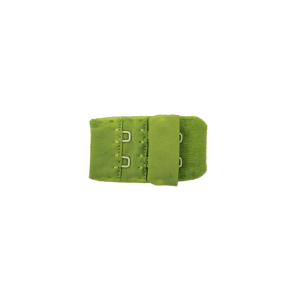 Medium Green Bra Hook and Eye Back Closure - 2 x 3 Medium Green Bra Hook and Eye Back Closure - 2 x 3