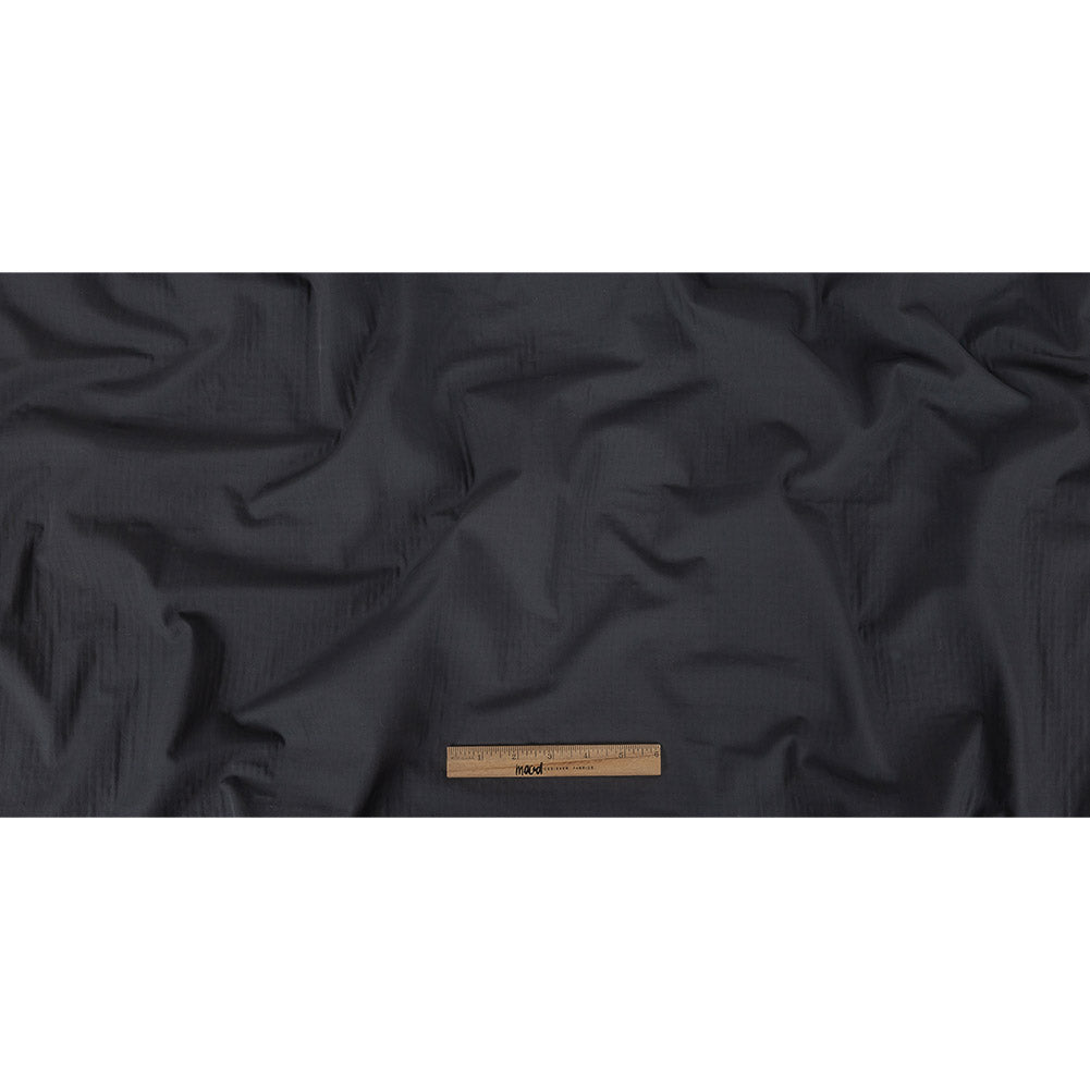 Navy Cotton Double Cloth with Striped Faux Quilting Folded Navy Cotton Double Cloth with Striped Faux Quilting Folded