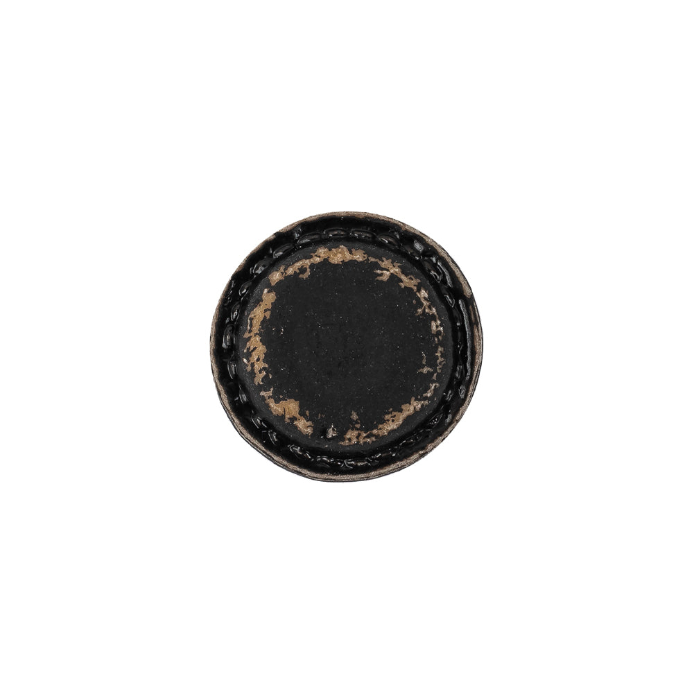 Italian Chocolate Plum and Canteen Weathered Faux Leather Shank Back Button - 24L/15mm Italian Chocolate Plum and Canteen Weathered Faux Leather Shank Back Button - 24L/15mm